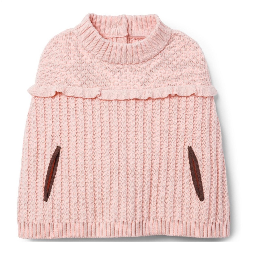 NWT!! Janie & Jack RUFFLE SWEATER CAPE!